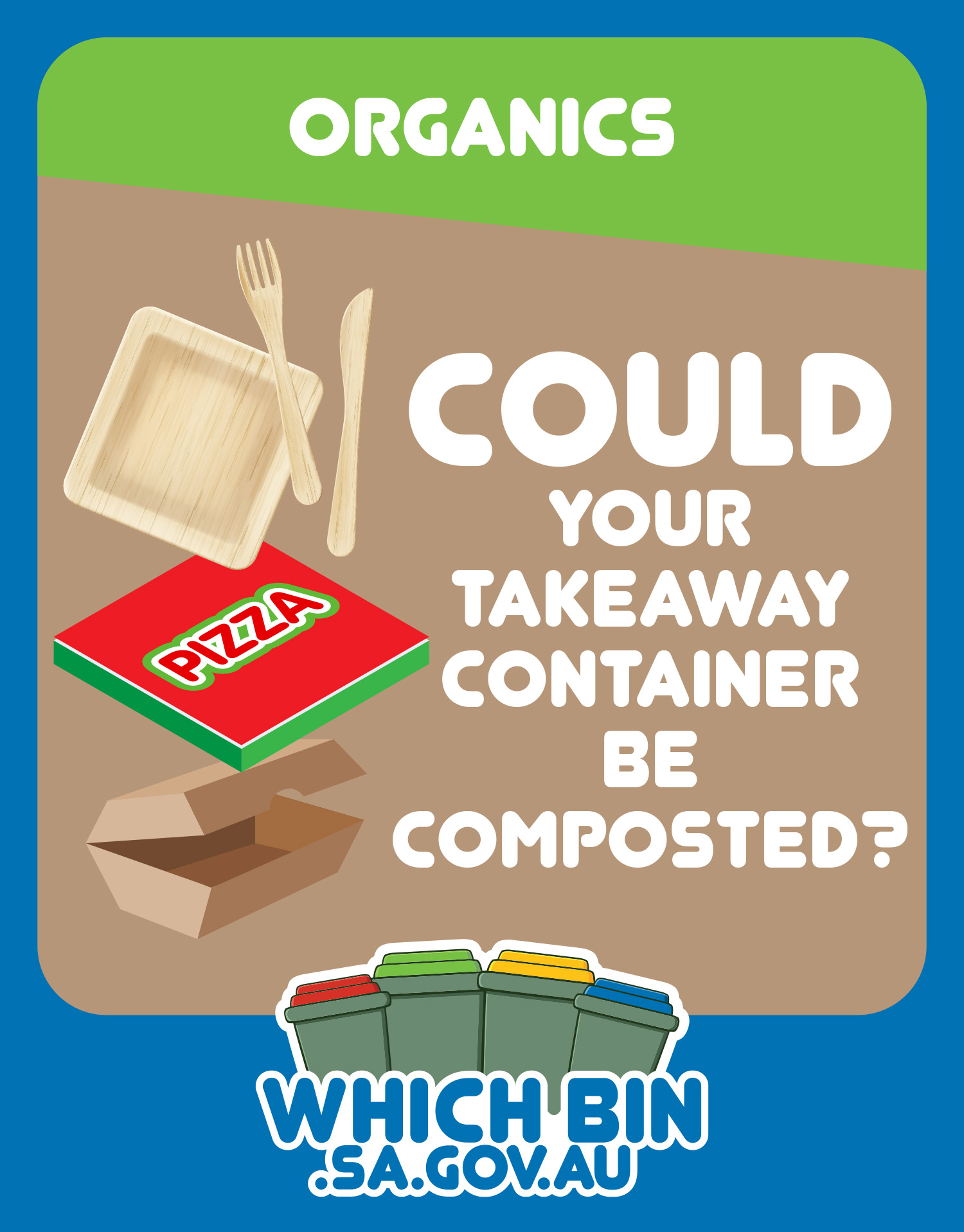 organics takeaway container