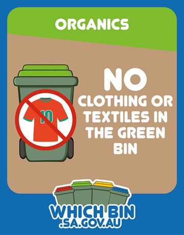 which bin - no clothing or textiles