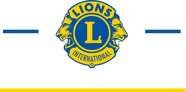 Lions Clubs International Logo with lines